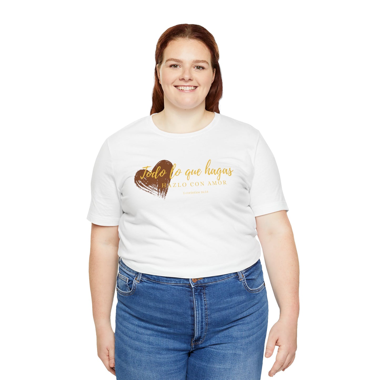 Inspirational Heart Tee, Unisex Short Sleeve Shirt, Motivational Gift, Casual Wear, Celebration T-Shirt, Thoughtful Apparel