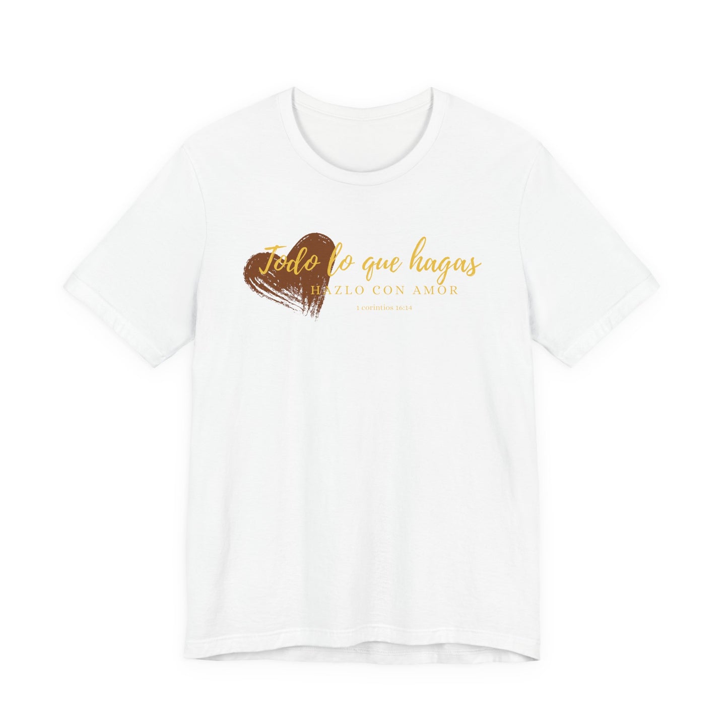 Inspirational Heart Tee, Unisex Short Sleeve Shirt, Motivational Gift, Casual Wear, Celebration T-Shirt, Thoughtful Apparel