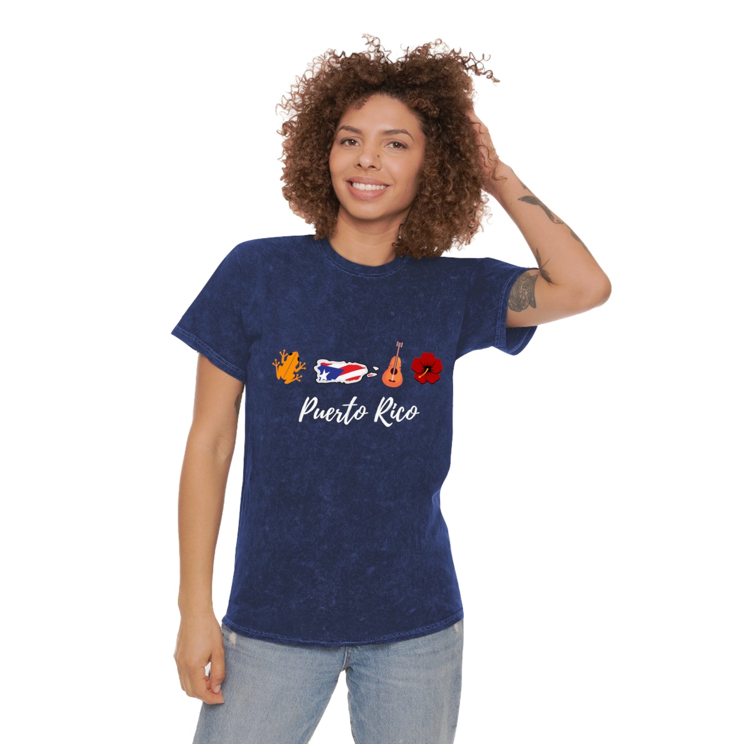 Puerto Rico Mineral Wash T-Shirt, Soft Vintage Tee, Travel Souvenir, Island Lover Gift, Unisex Casual Wear, Summer Layering Top