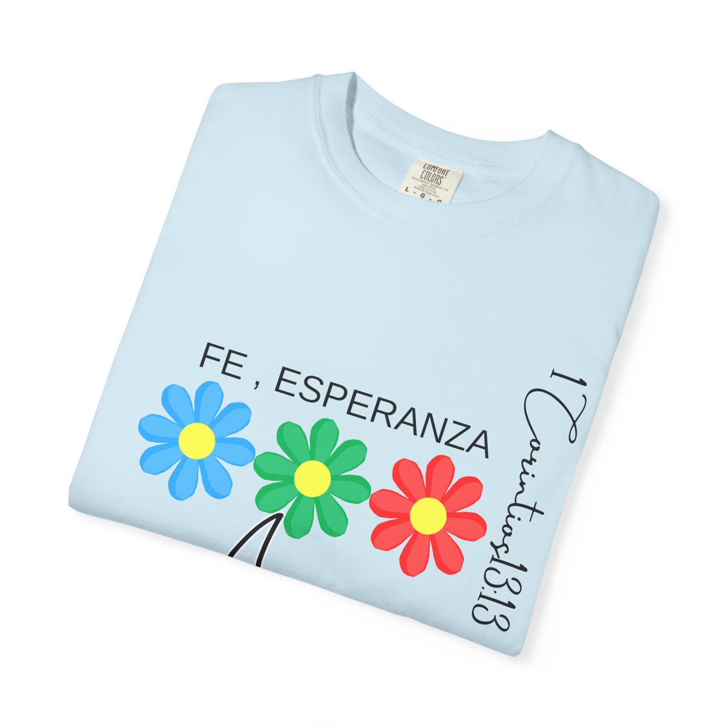 Colorful Floral Graphic T-Shirt, Hope and Love Tee, Unisex Gift for Her, Positive Vibes, Casual Everyday Wear