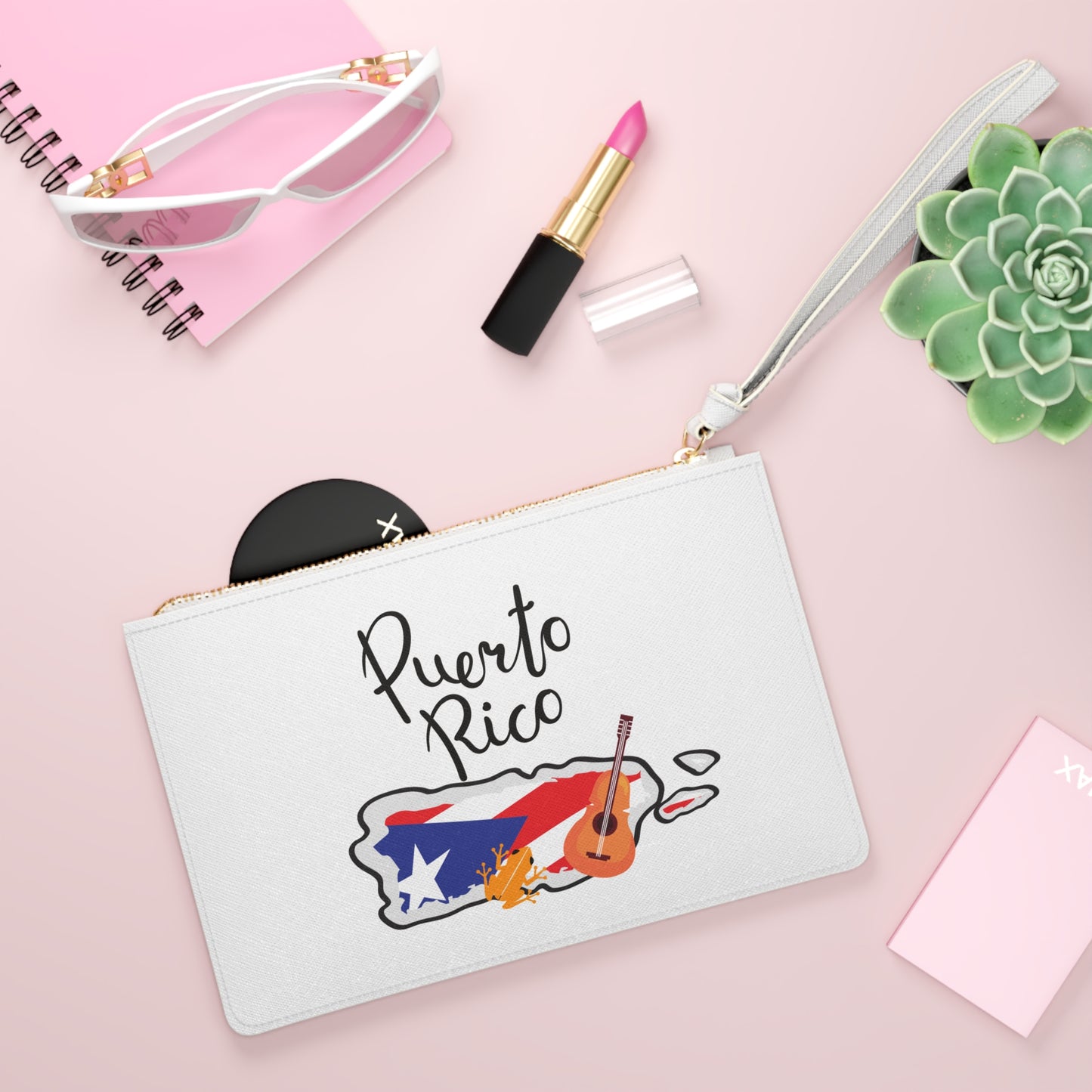 Puerto Rico Clutch Bag - Perfect for Travel, Festivals, and Gifts, Tropical Vibe, Island Pride, Stylish Accessory