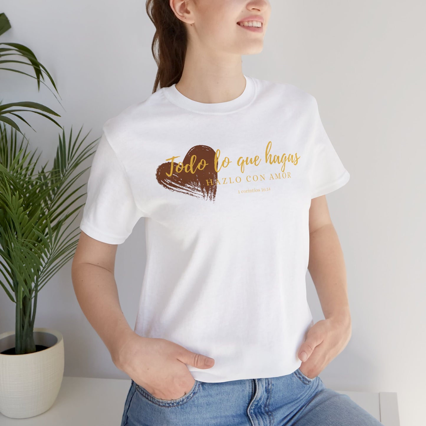 Inspirational Heart Tee, Unisex Short Sleeve Shirt, Motivational Gift, Casual Wear, Celebration T-Shirt, Thoughtful Apparel