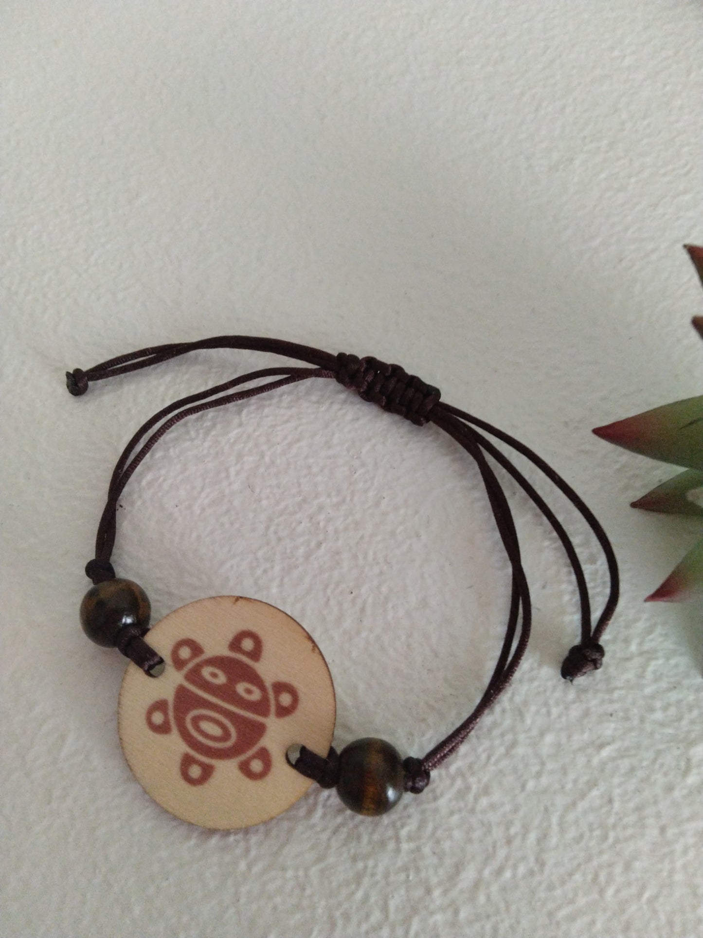 Handmade bracelet taino sun symbol