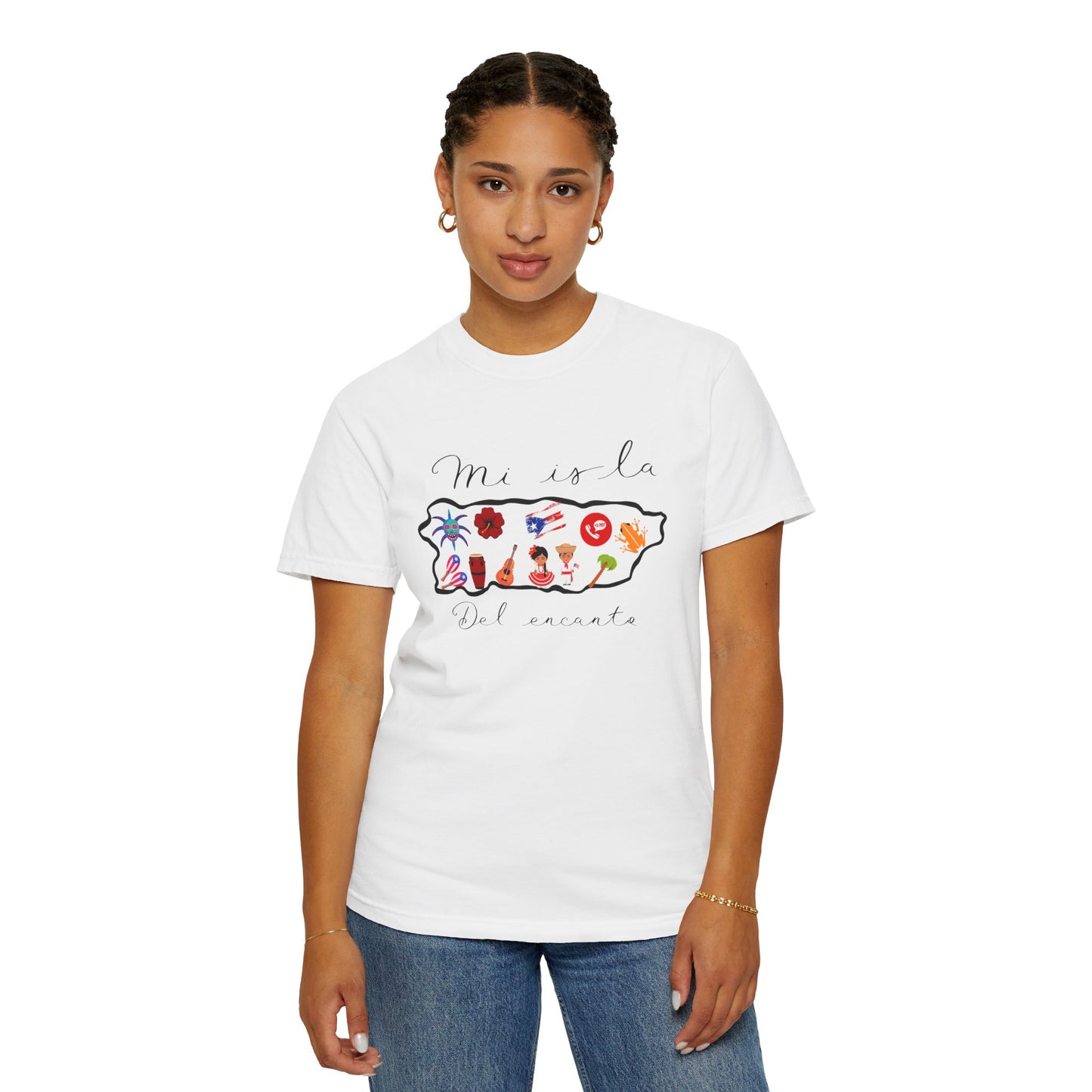 Puerto Rico Pride T-Shirt, Unisex Vintage Tee, Garment-Dyed Top, Tropical Vibes Shirt, Summer Casual Wear