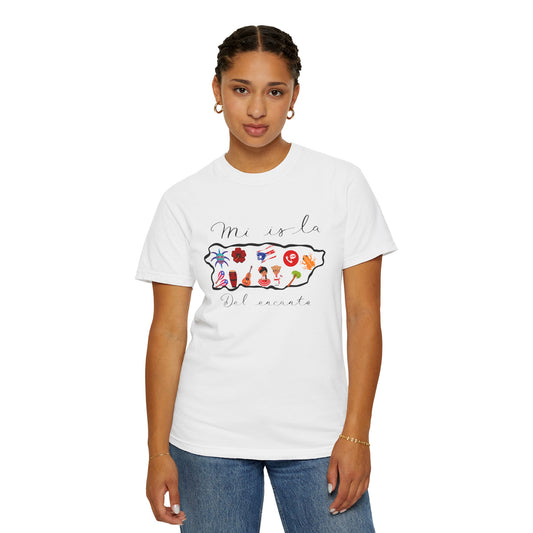 Puerto Rico Pride T-Shirt, Unisex Vintage Tee, Garment-Dyed Top, Tropical Vibes Shirt, Summer Casual Wear