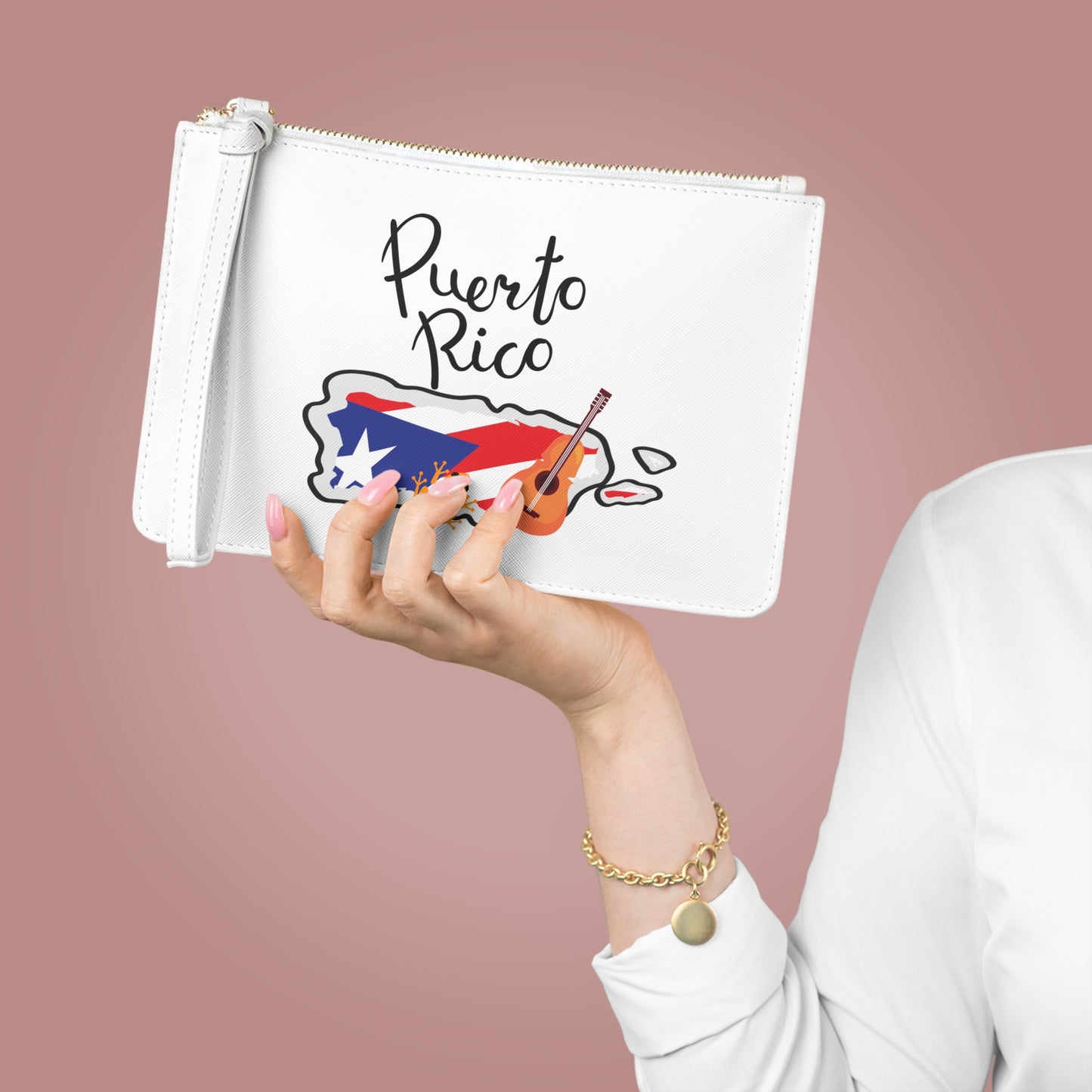 Puerto Rico Clutch Bag - Perfect for Travel, Festivals, and Gifts, Tropical Vibe, Island Pride, Stylish Accessory
