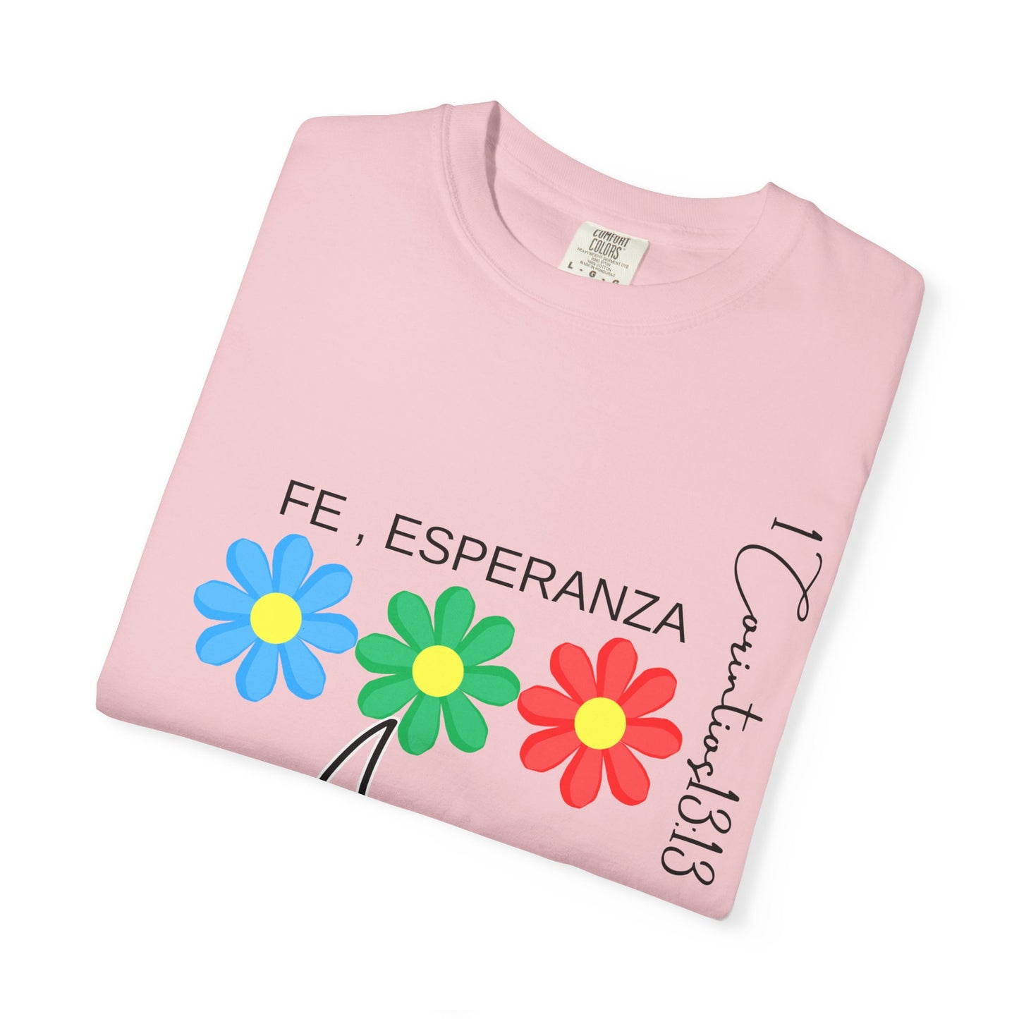 Colorful Floral Graphic T-Shirt, Hope and Love Tee, Unisex Gift for Her, Positive Vibes, Casual Everyday Wear
